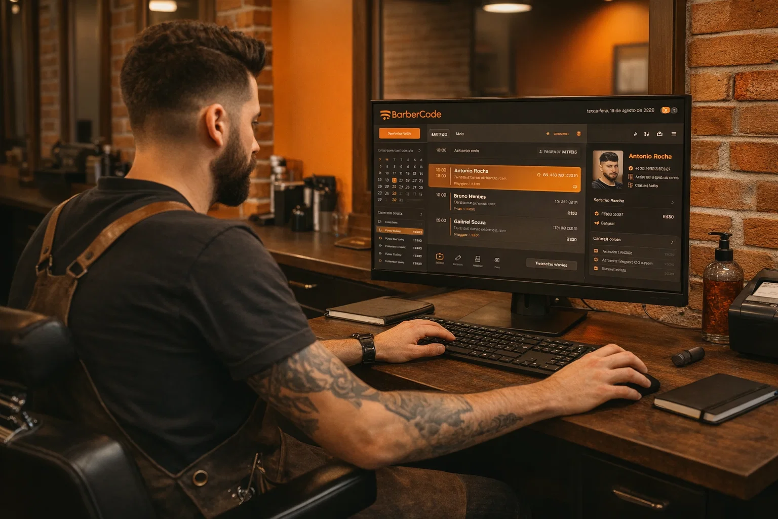 Banner - sistema para barbearia