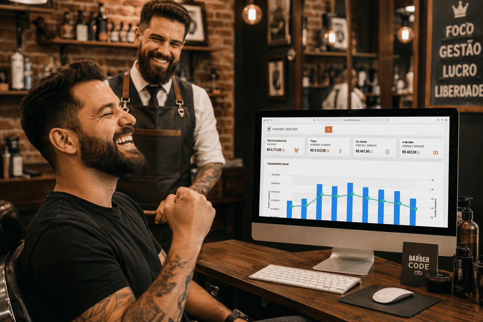 clube de assinatura para barbearia
