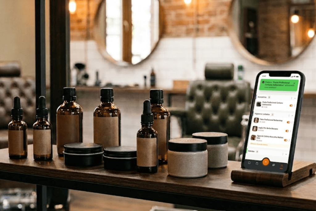 Vender produtos na barbearia