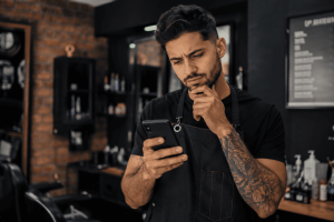 plataforma para barbearia